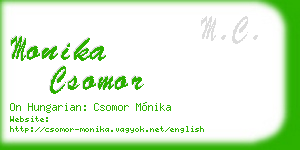monika csomor business card